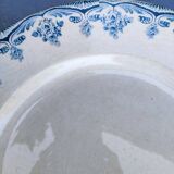 Ancien plat rond en Terre de fer, HB&Cie Bordeaux