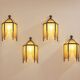 Set of 4 Jean Perzel wall lights in cut glass from Saint Gobain circa 1930