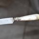 10 antique knives in mother-of-pearl and silver-plated metal