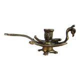 Candle holder bird Peacock wings brass bronze gilded Dpc 0123110