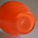 Vase vintage glass orange mouth blow murano italy