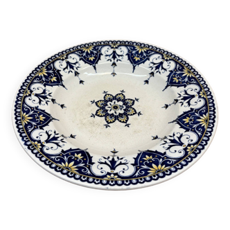 Cluny blue plate