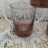 3 bubble glass water glasses