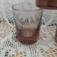 3 bubble glass water glasses