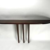 Mid-Century Italian Wooden Wall-Mounted Console Table in the style of Ulrich, 1950s