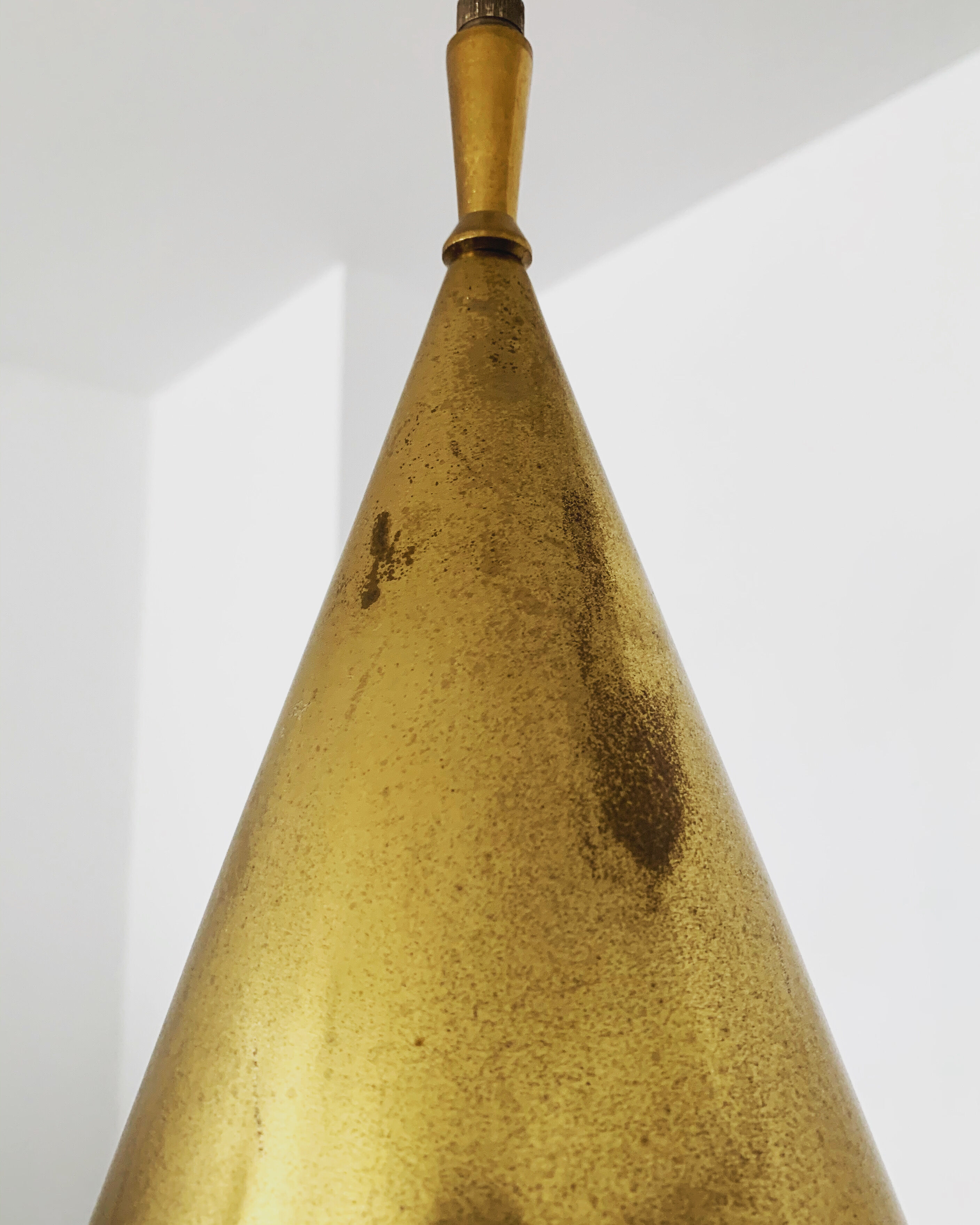 Swedish Mid-Century Modern brass pendant lamp
