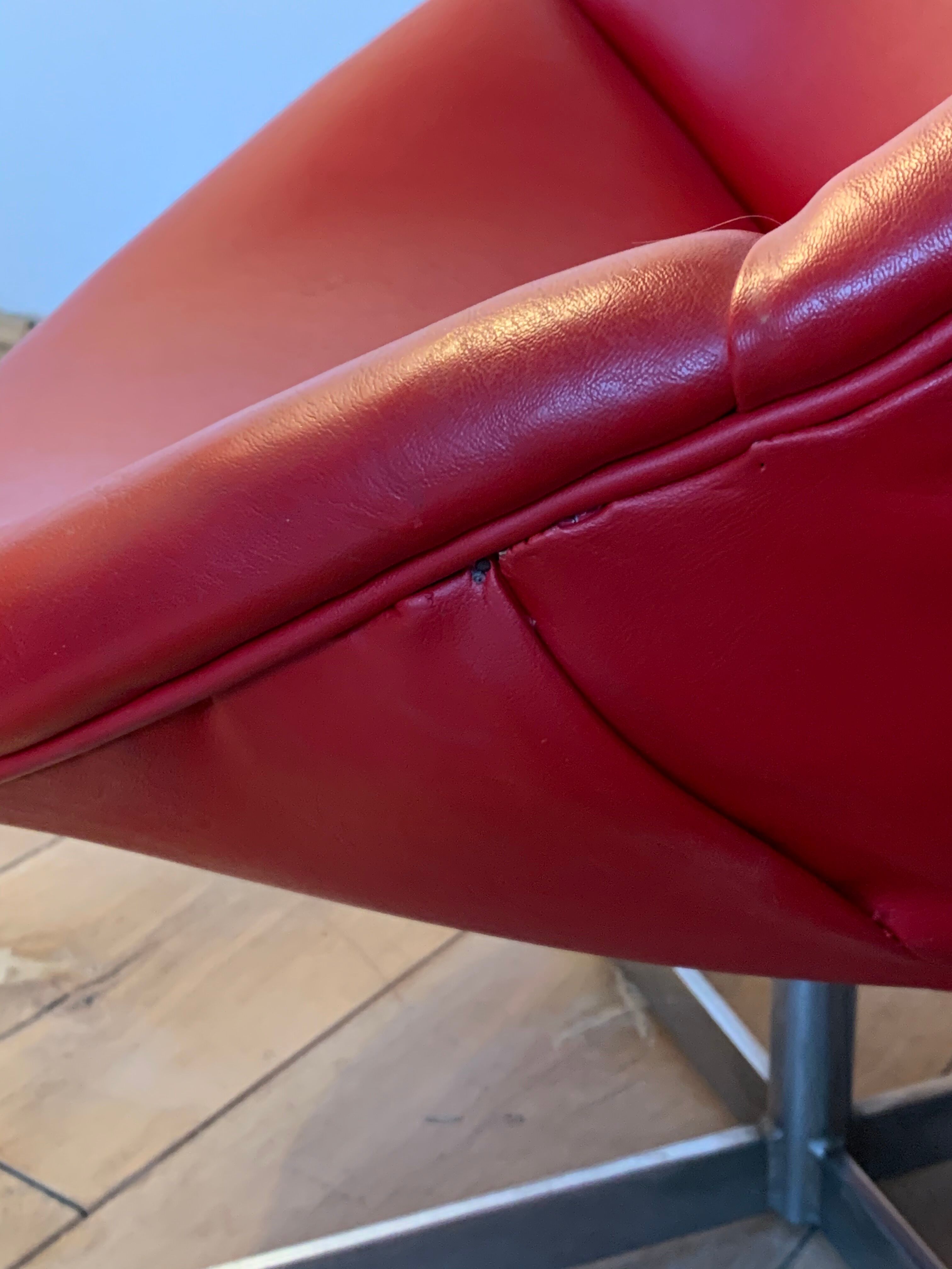 Fauteuil Egg vintage Rohé Noordwolde, années 1960