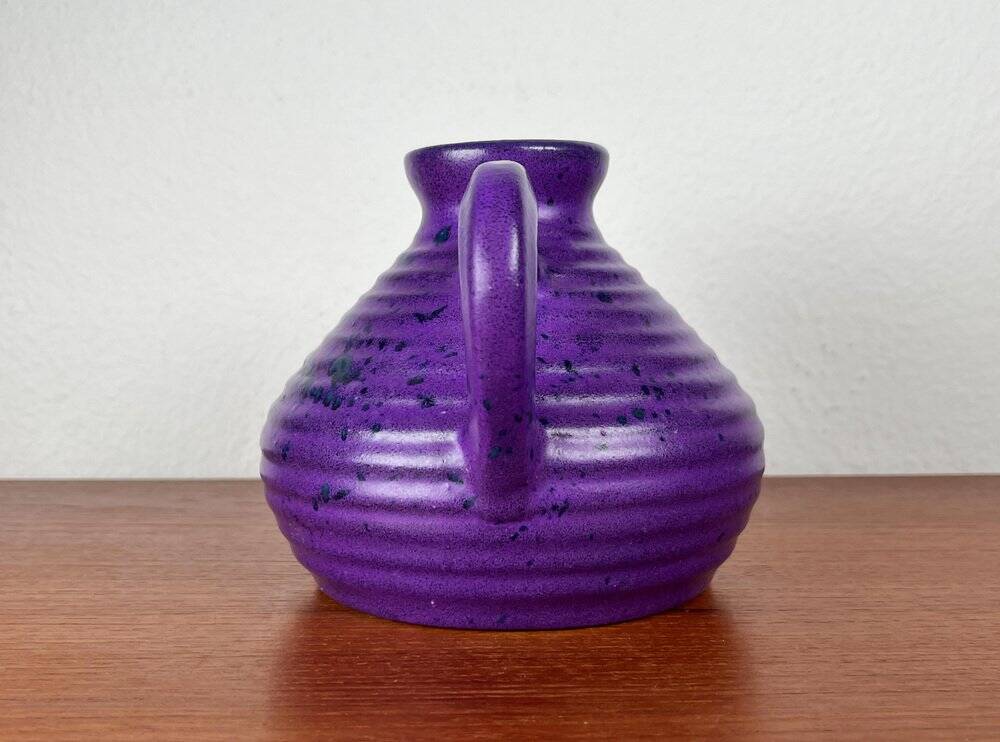 Cruche vintage allemande violette de Marei Majolikafabrik Jean Fuss & Sohn, Rheinbach, années 1970