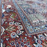 Tapis d'orient iran Moud. Laine et soie: 1.96 X 3.03 M