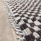 Handmade wool Berber rug 300X195 cm