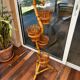 Rattan cobra plant holder