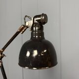 Rademacher black table lamp with enamel shade