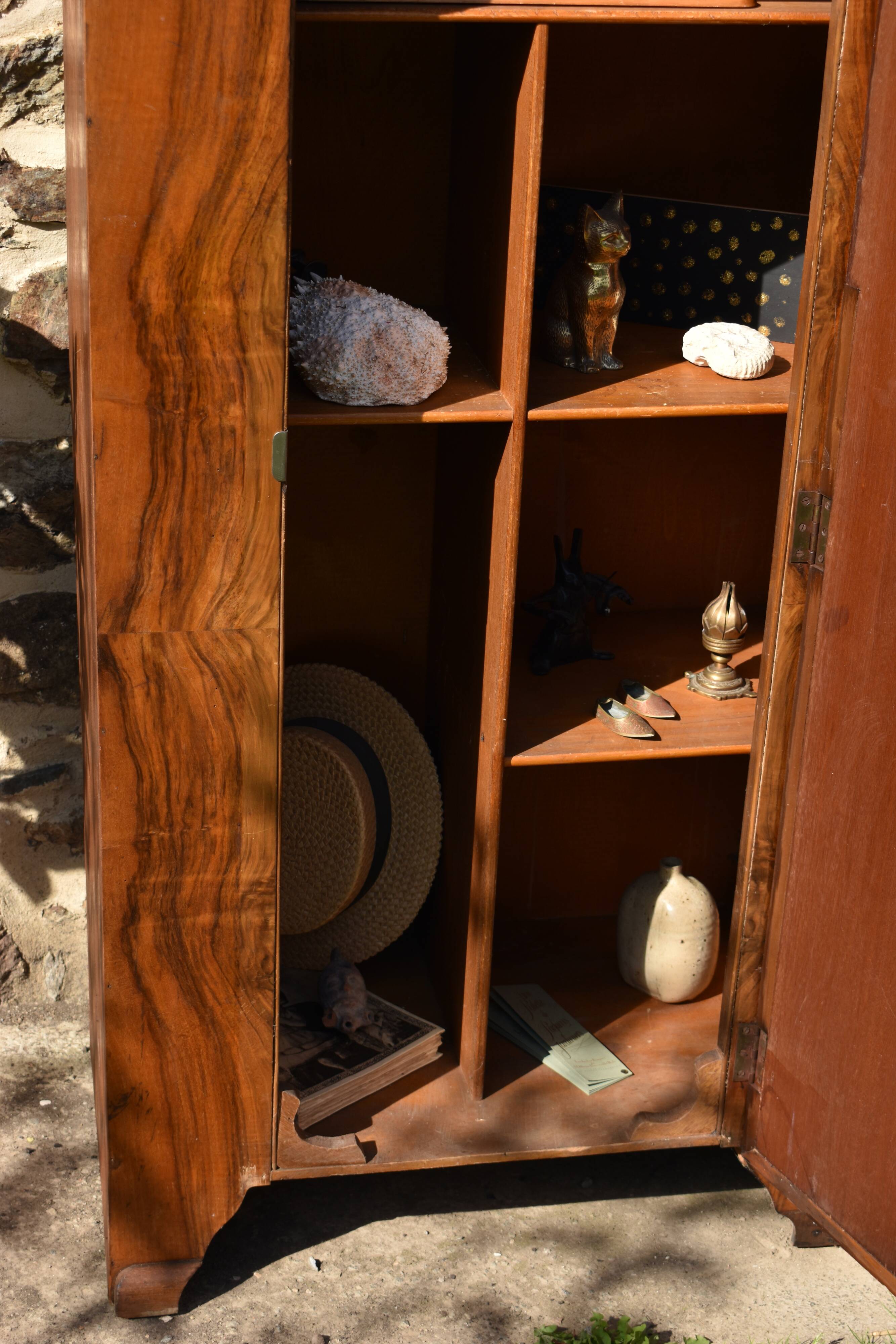 Small Art Deco compartmentalized cabinet