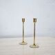 Pair of vintage brass candle holders