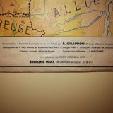 Educational wall map 70s