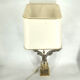 Pair of nickel eagle table lamps by Loevsky and Loevsky, 1970s