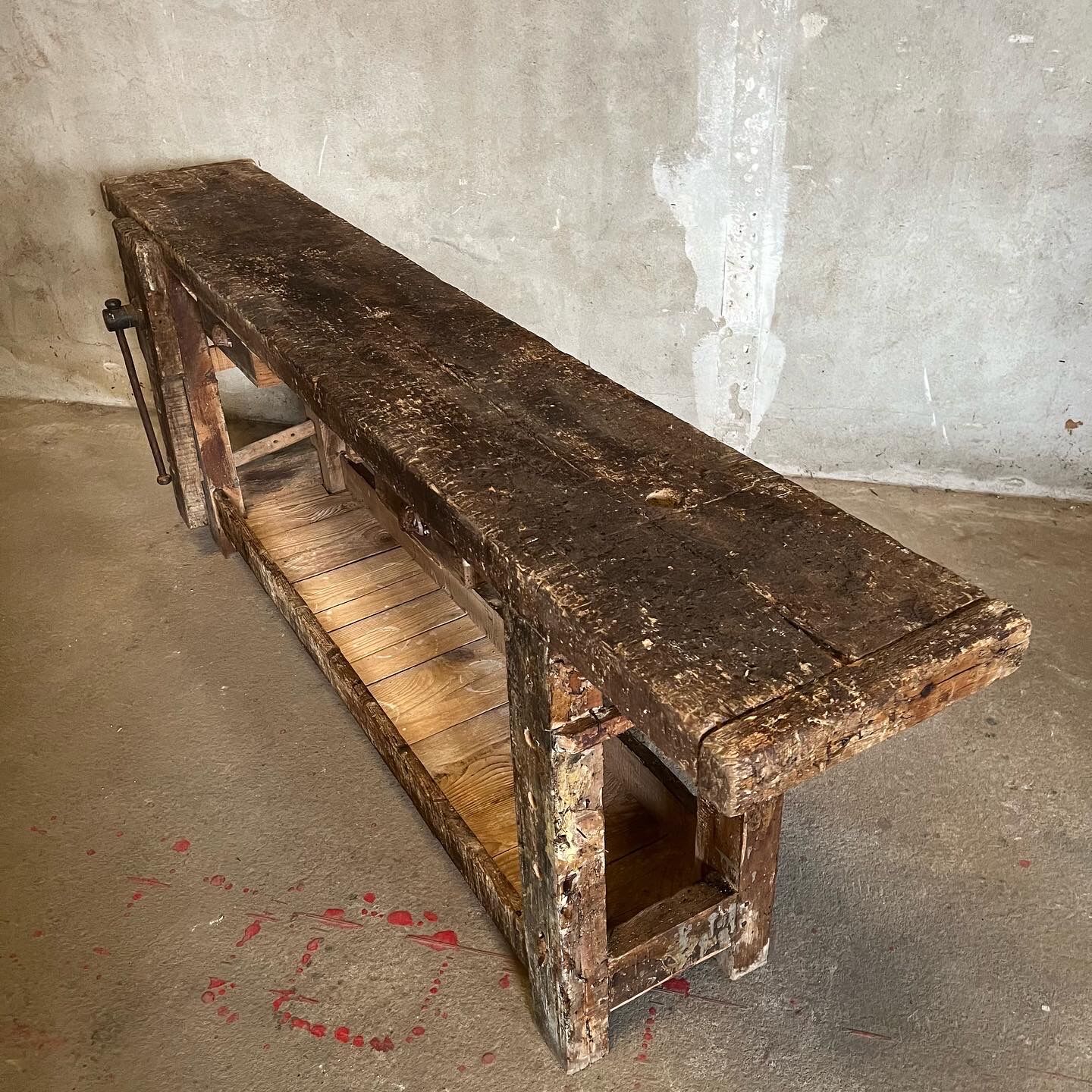 Old carpenter's workbench