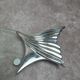 Glass and silver-plated fish trivet