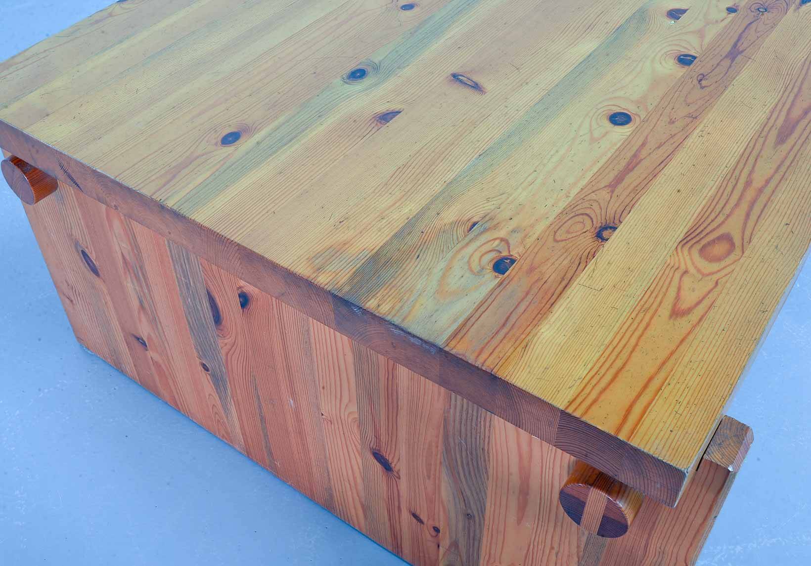 Yngve Ekstrom Scandinavian Design Pinewood Coffee Table Dymling for Swedese