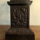 Pair of Medici vases, cast iron, on base