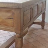 Brutalist minister's office in exotic wood