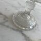 Glass plate with leaf pattern