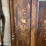 Napoleon III sideboard, rosewood and floral marquetry, 19th century
