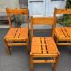 Série de 4 chaises Les Arcs 1960