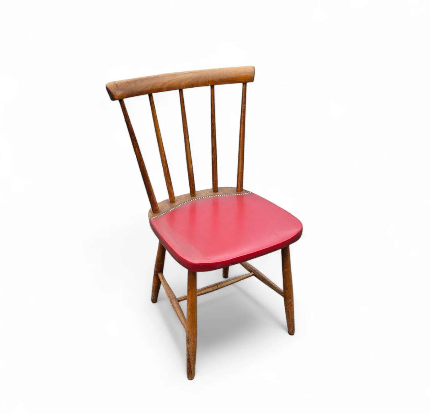 4 chaises à fuseaux des années 1960