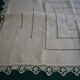 The linen thread and old lace tablecloth