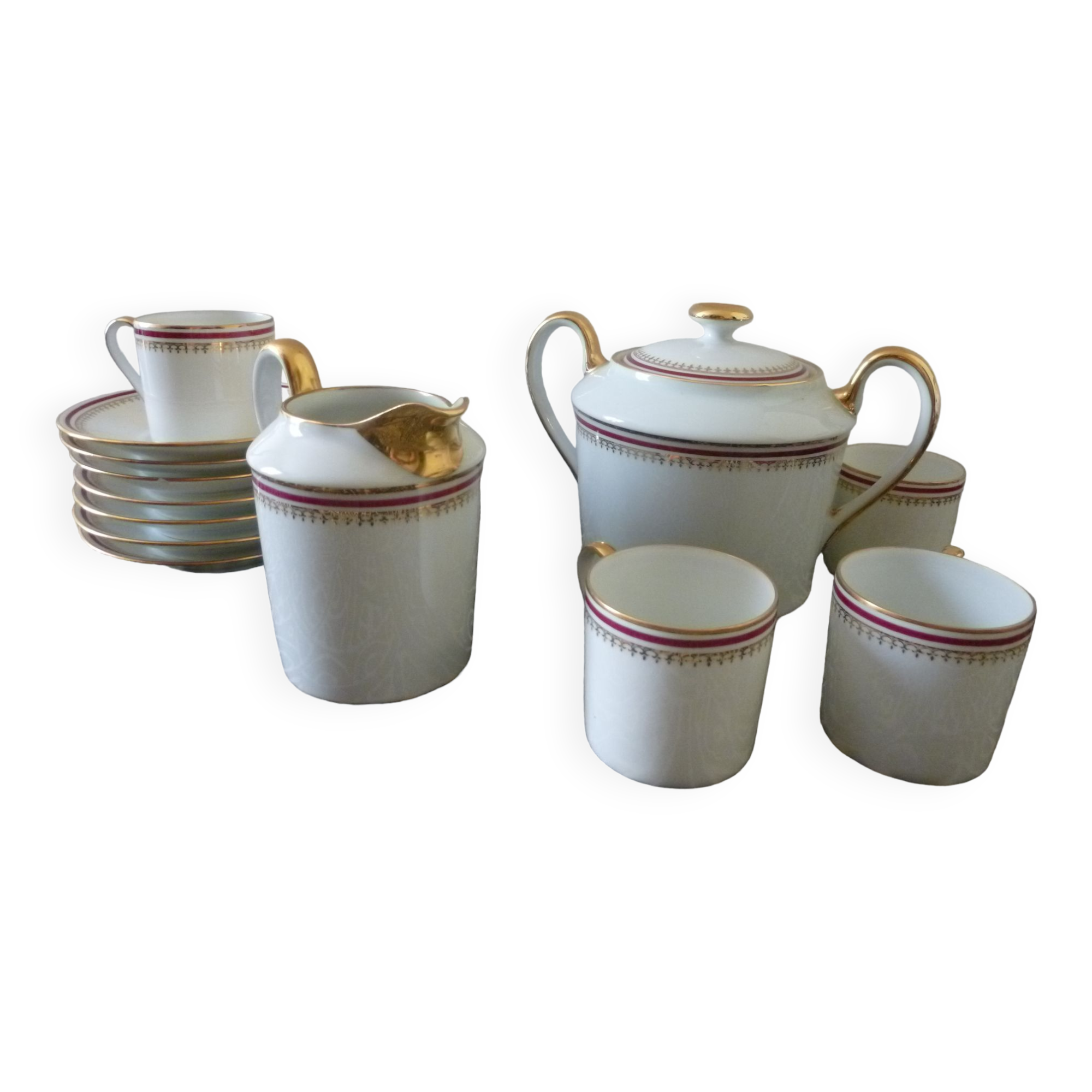 Service à café en porcelaine