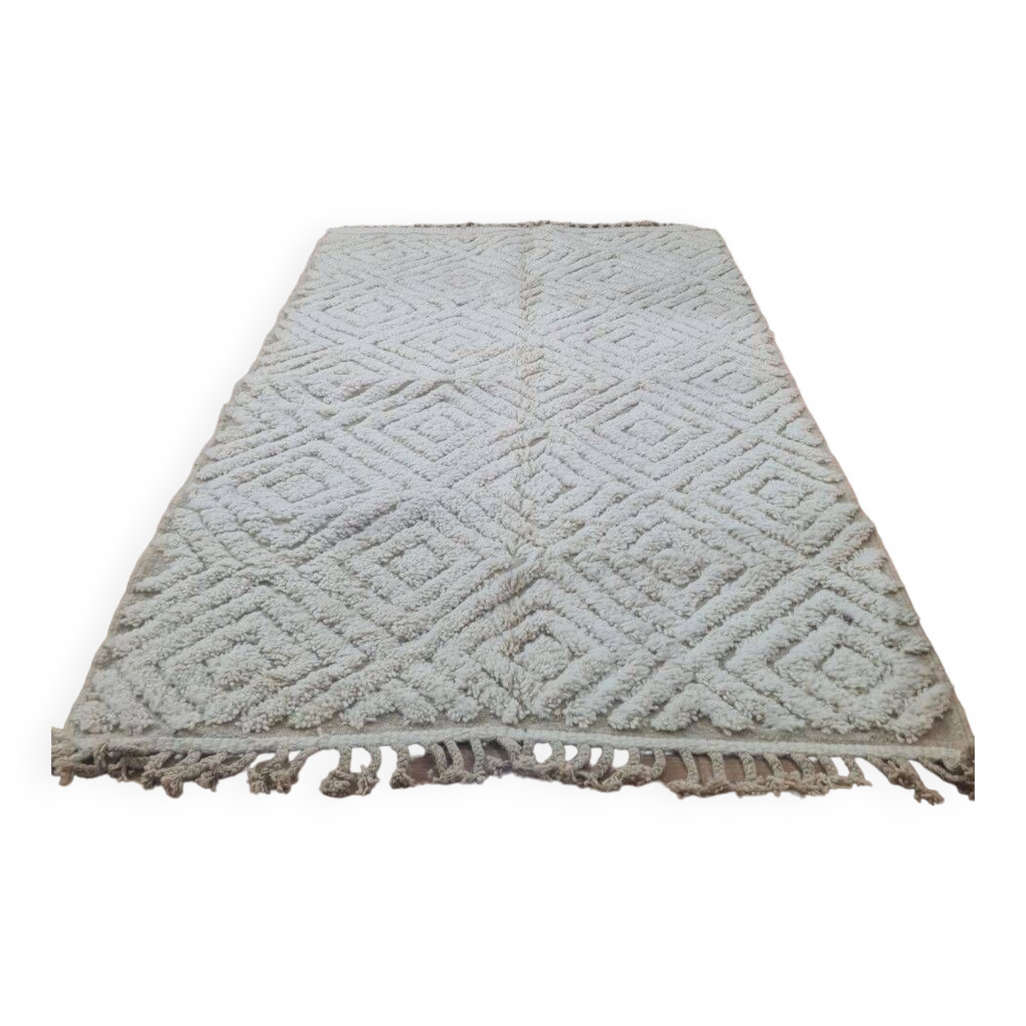 Handmade wool Berber rug 250x150 cm