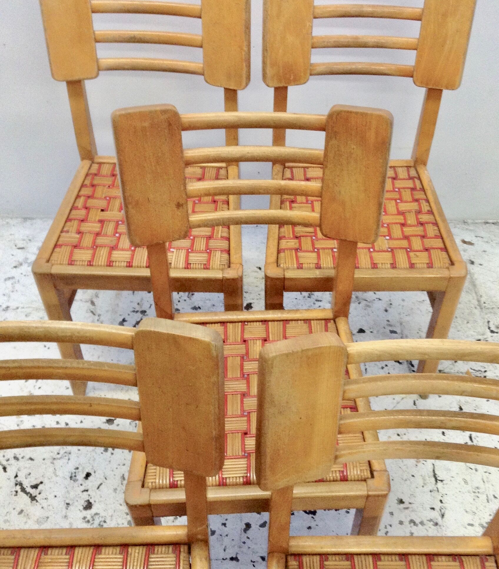 Set of 5 chairs Pierre Cruege