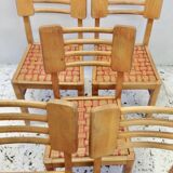 Set of 5 chairs Pierre Cruege