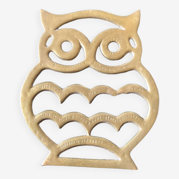 Dessous de plat en laiton « hibou «