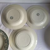 11 Deep Plates Ironstone Salins Cambacérès Decor