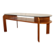 Vintage glass coffee table from czechoslovakia, 1980s