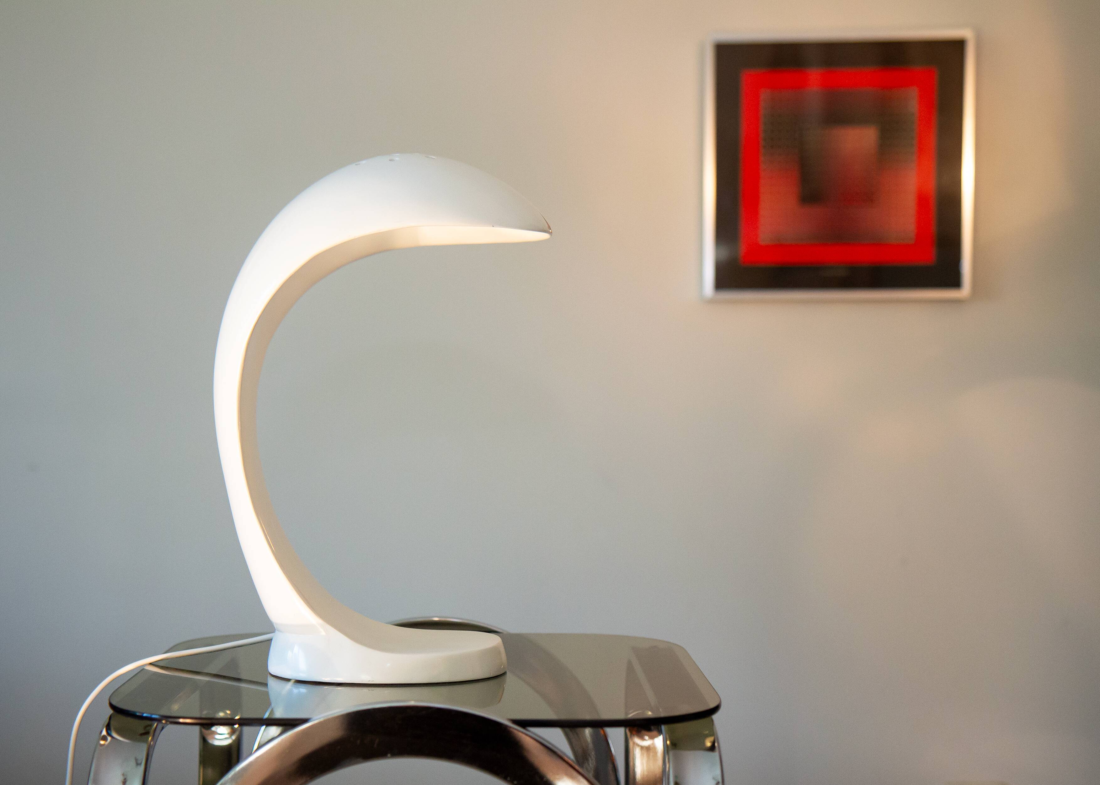 Cobra lamp, 70s design, La Chaise Longue edition 1980
