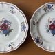6 large flat antique plates in Sarreguemines earthenware