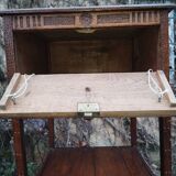 Folk art side table bedside table
