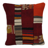 Housse de coussin kilim vintage 46x51 cm