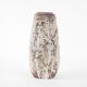 Beige ceramic vase, German design, 1960s, made in West Germany