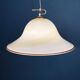 Beige Murano glass pendant light by De Majo, Italy, 1970s.