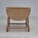 1970s, Danish foldable side table, solid oak wood, original condition.