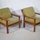 Ensemble de fauteuils design danois – Teck, années 1960, style vintage du milieu du siècle