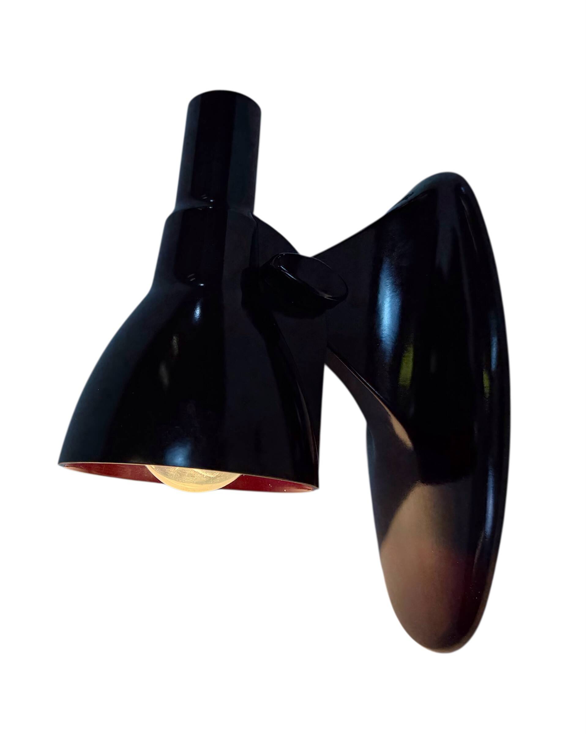 Vintage Midcentury Brown Bakelite Wall Light, 1950s