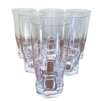 6 crystal glasses