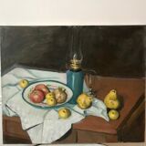 Tableau ancien huile sur toile nature morte