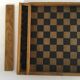 Old wooden toy, Checkers and Goose game 1950s