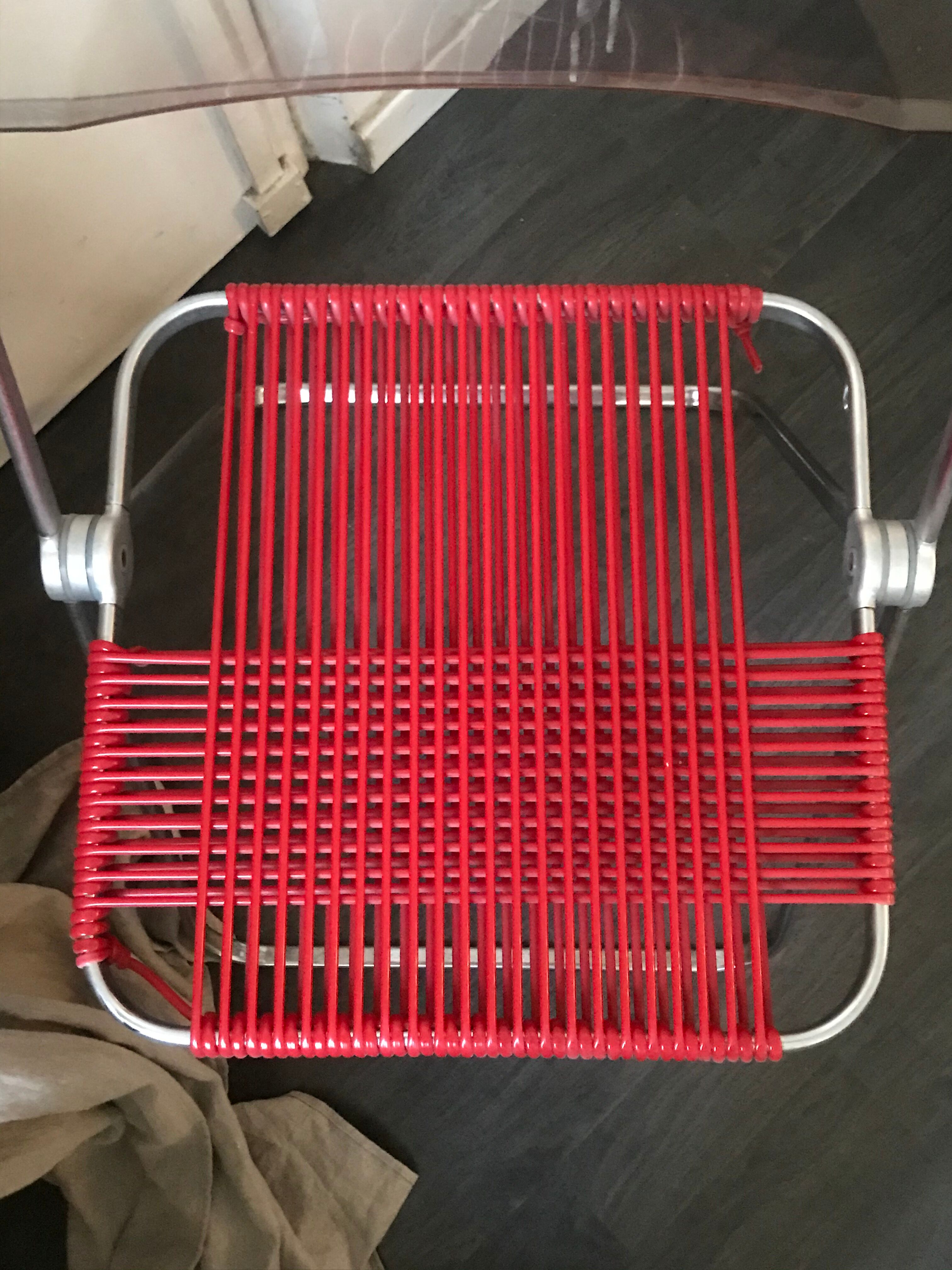 Chaise Plia par Giancarlo Piretti scoubidou